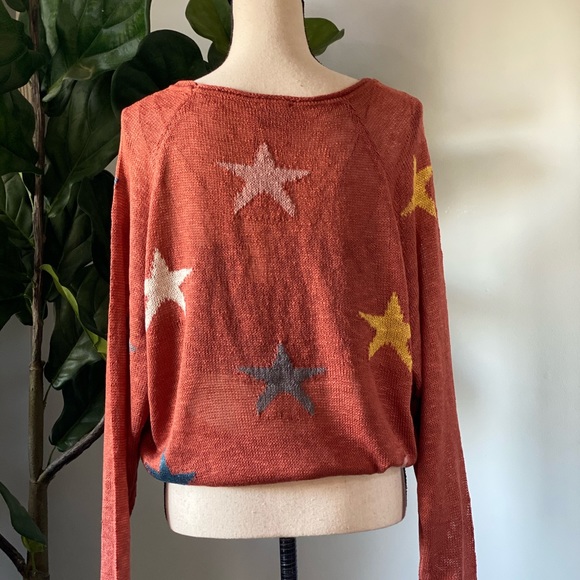 Mew - •Star Struck•star knit sweater/pullover Copper - Picture 6 of 9
